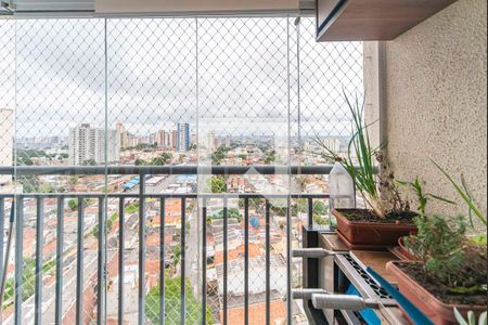 Varanda da Sala de apartamento à venda com 2 quartos, 49m² em Vila Eldizia, Santo André