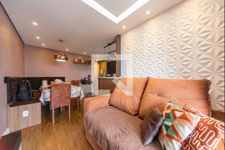 Sala de apartamento à venda com 2 quartos, 49m² em Vila Eldizia, Santo André