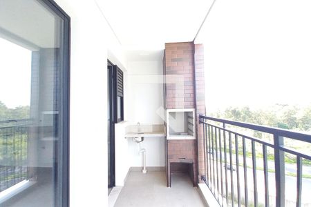 Varanda da Sala  de apartamento para alugar com 2 quartos, 77m² em Swiss Park, Campinas