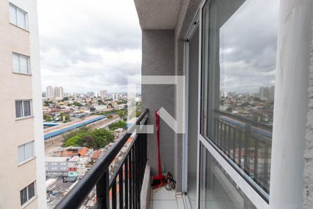 Varanda da Sala de apartamento para alugar com 1 quarto, 27m² em Vila Ré, São Paulo