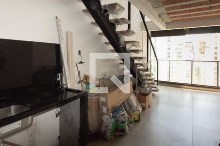 Sala/Cozinha de apartamento à venda com 1 quarto, 54m² em Itaim Bibi, São Paulo