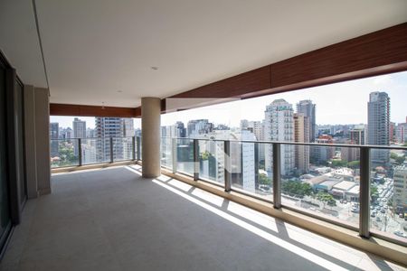 Varanda  de apartamento à venda com 4 quartos, 232m² em Brooklin, São Paulo