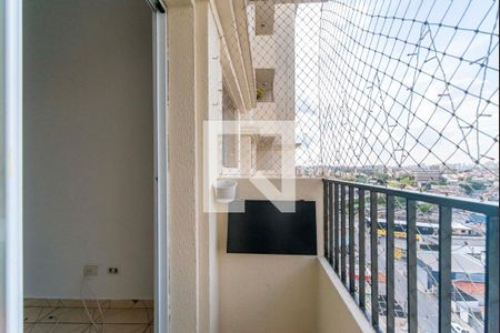 Varanda da Sala de apartamento para alugar com 2 quartos, 55m² em Vila Sacadura Cabral, Santo André