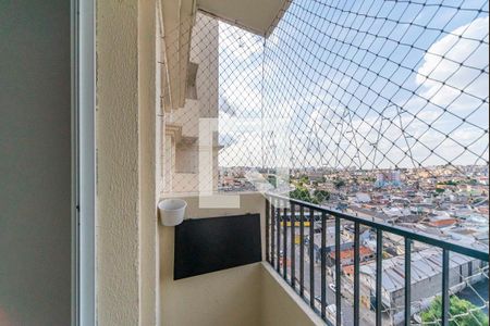 Varanda da Sala de apartamento para alugar com 2 quartos, 55m² em Vila Sacadura Cabral, Santo André