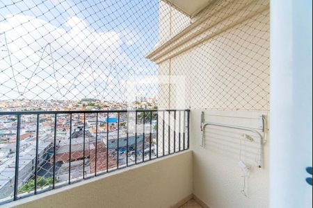 Varanda da Sala de apartamento para alugar com 2 quartos, 55m² em Vila Sacadura Cabral, Santo André