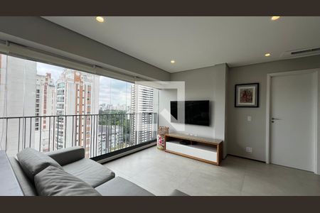 Sala de apartamento à venda com 1 quarto, 69m² em Jardins, São Paulo