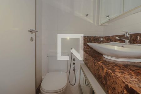 Banheiro da Suíte de apartamento à venda com 1 quarto, 45m² em Mont’serrat, Porto Alegre