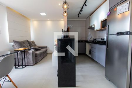 Sala e Cozinha de apartamento para alugar com 1 quarto, 33m² em Vila Rui Barbosa, São Paulo