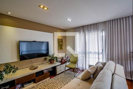 Sala de apartamento à venda com 3 quartos, 127m² em Vila Bastos, Santo André