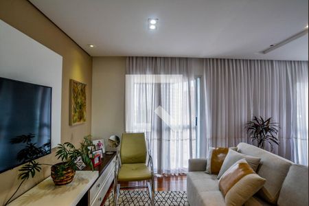 Sala de apartamento à venda com 3 quartos, 127m² em Vila Bastos, Santo André