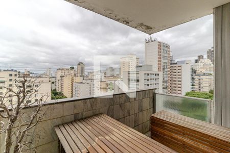 Varanda de apartamento à venda com 3 quartos, 203m² em Higienópolis, São Paulo