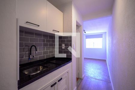 Sala/Cozinha de apartamento para alugar com 1 quarto, 28m² em Aclimação, São Paulo