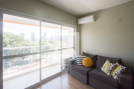 Sala de apartamento para alugar com 1 quarto, 36m² em Brooklin, São Paulo