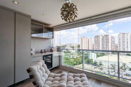 Varanda de apartamento à venda com 1 quarto, 68m² em Jardim Dom Bosco, São Paulo