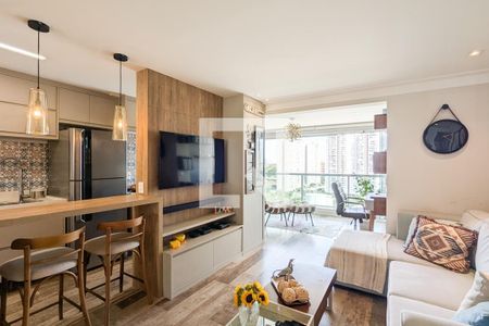 Sala de apartamento à venda com 1 quarto, 68m² em Jardim Dom Bosco, São Paulo