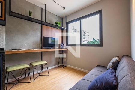 Sala/Cozinhaa de apartamento à venda com 1 quarto, 26m² em Pinheiros, São Paulo