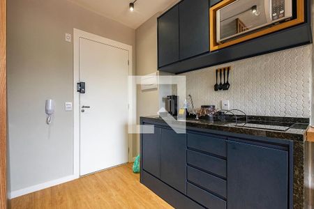 Sala/Cozinhaa de apartamento à venda com 1 quarto, 26m² em Pinheiros, São Paulo