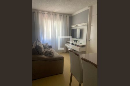 Sala de apartamento à venda com 3 quartos, 49m² em Vila Lutécia, Santo André