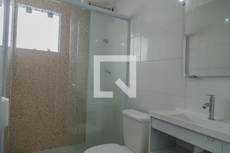 Banheiro de kitnet/studio para alugar com 1 quarto, 22m² em Jardim Oriental, São Paulo