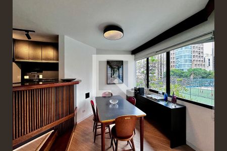 Sala de apartamento à venda com 1 quarto, 50m² em Cidade Monções, São Paulo