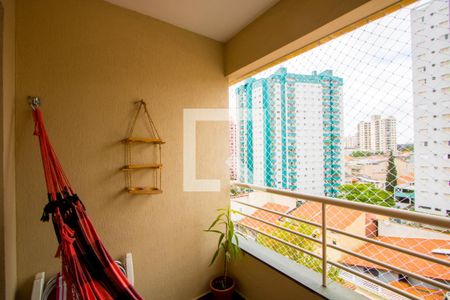 Varanda da sala de apartamento à venda com 2 quartos, 70m² em Vila Gilda, Santo André