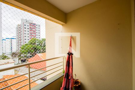 Varanda da sala de apartamento à venda com 2 quartos, 70m² em Vila Gilda, Santo André