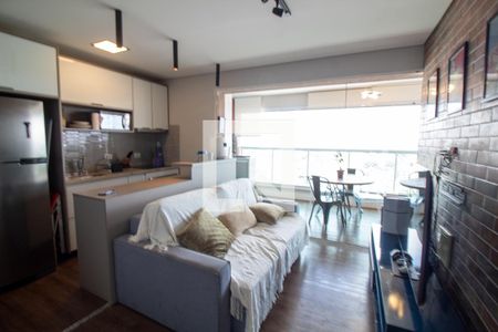 Sala de apartamento à venda com 1 quarto, 43m² em Campo Belo, São Paulo