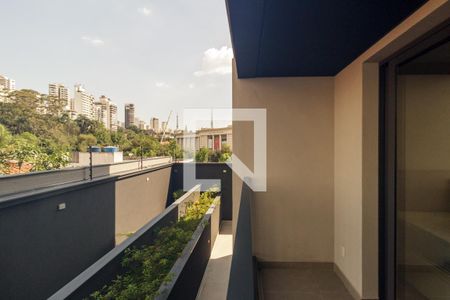 Varanda do Studio de kitnet/studio para alugar com 1 quarto, 32m² em Higienópolis, São Paulo