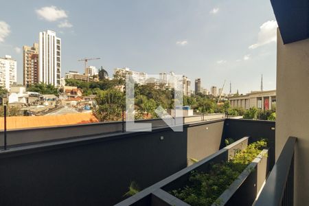 Varanda do Studio de kitnet/studio para alugar com 1 quarto, 32m² em Higienópolis, São Paulo