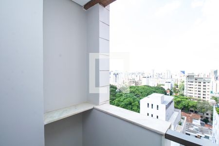 Varanda da Sala de apartamento para alugar com 1 quarto, 48m² em Santo Antônio, Belo Horizonte