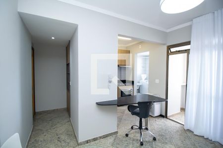 Sala de apartamento para alugar com 1 quarto, 48m² em Santo Antônio, Belo Horizonte