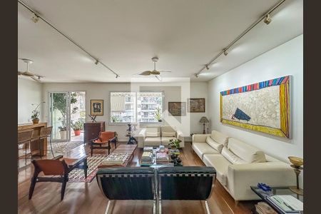 Sala de apartamento à venda com 4 quartos, 210m² em Cosme Velho, Rio de Janeiro