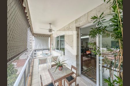 Varanda da Sala de apartamento à venda com 4 quartos, 210m² em Cosme Velho, Rio de Janeiro