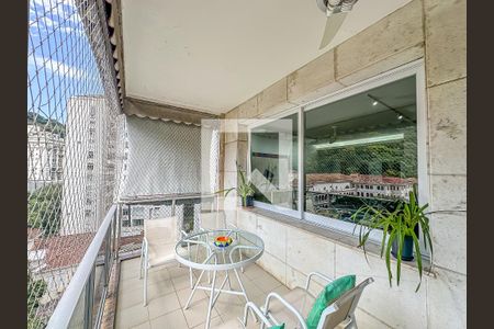 Varanda da Sala de apartamento à venda com 4 quartos, 210m² em Cosme Velho, Rio de Janeiro