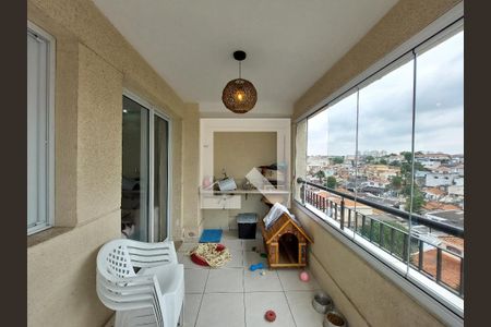 Varanda da Sala de apartamento para alugar com 2 quartos, 58m² em Vila Emir, São Paulo