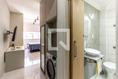 Studio - Entrada de kitnet/studio para alugar com 1 quarto, 28m² em Vila Buarque, São Paulo