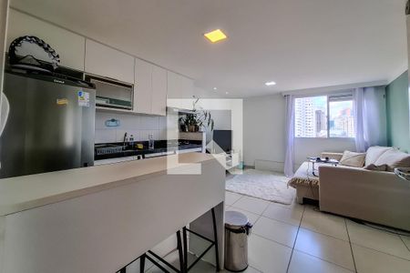 sala cozinha de apartamento para alugar com 1 quarto, 32m² em Cambuci, São Paulo