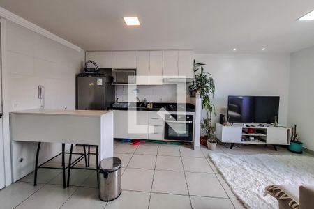 sala cozinha de apartamento para alugar com 1 quarto, 32m² em Cambuci, São Paulo