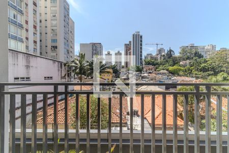 Varanda de kitnet/studio para alugar com 1 quarto, 39m² em Higienópolis, São Paulo