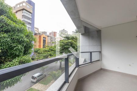 Varanda da Sala de apartamento à venda com 4 quartos, 150m² em Mangabeiras, Belo Horizonte