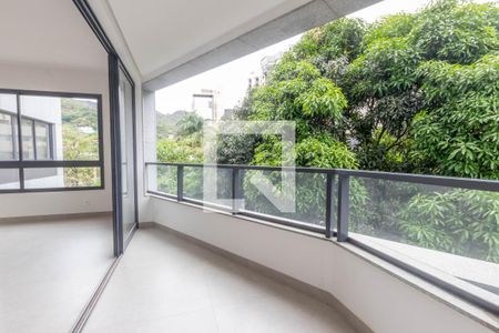 Varanda da Sala de apartamento à venda com 4 quartos, 150m² em Mangabeiras, Belo Horizonte