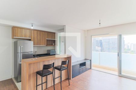 Sala de apartamento à venda com 1 quarto, 45m² em Chácara Santo Antônio (zona Sul), São Paulo