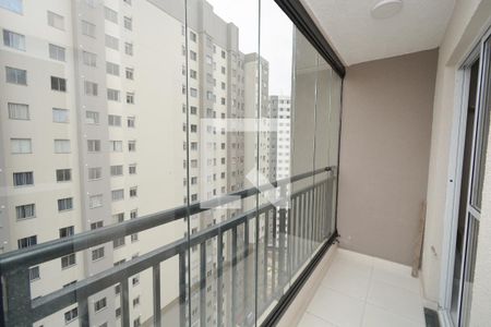 Varanda da Sala de apartamento para alugar com 2 quartos, 44m² em Usina Piratininga, São Paulo