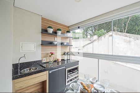 Varanda gourmet de apartamento à venda com 2 quartos, 54m² em Vila Angelina, São Bernardo do Campo