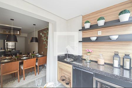 Varanda gourmet de apartamento à venda com 2 quartos, 54m² em Vila Angelina, São Bernardo do Campo