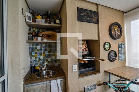 Varanda da Sala de apartamento à venda com 3 quartos, 76m² em Campestre, Santo André