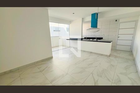 Sala/Cozinha de apartamento à venda com 3 quartos, 77m² em Coração Eucarístico, Belo Horizonte