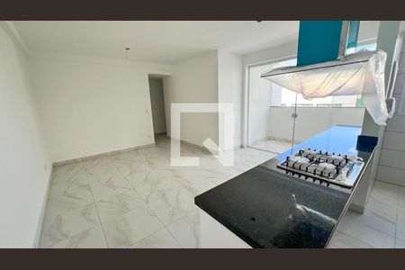 Sala/Cozinha de apartamento à venda com 3 quartos, 77m² em Coração Eucarístico, Belo Horizonte