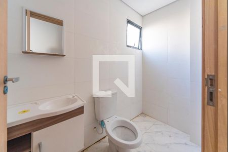 Banheiro Social de apartamento à venda com 2 quartos, 55m² em Vila Alice, Santo André