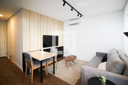 Sala de apartamento para alugar com 1 quarto, 35m² em Vila Nova Conceição, São Paulo